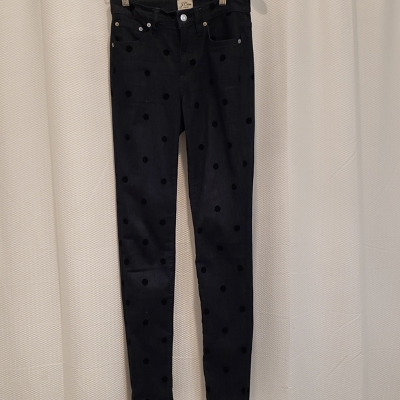 J.crew polka dot toothpick jeans 26T tall - Picture 2 of 8